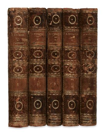 BOCCACCIO, GIOVANNI. Il Decamerone.  5 vols.  1757